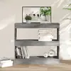 Image de vidaXL Bibliothèque/Séparateur de pièce sonoma gris 80x30x72 cm