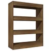 Image de Bibliothèque Séparateur de pièce chêne marron bois d ingénierie
