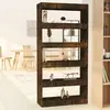 Image de vidaXL Bibliothèque/Séparateur de pièce Chêne fumé Bois d'ingénierie