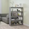 Image de vidaXL Bibliothèque/Séparateur de pièce sonoma gris 100x30x135 cm