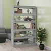 Image de vidaXL Bibliothèque/Séparateur de pièce sonoma gris 100x30x166 cm