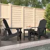 Image de vidaXL Chaises de jardin Adirondack avec table PEHD Anthracite