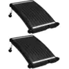 Image de vidaXL Panneaux de chauffage solaire de piscine courbés 2pcs 72,5x46cm
