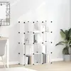 Image de vidaXL Cubes de rangement 12 pcs Transparent PP