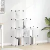 Image de vidaXL Cubes de rangement 9 pcs Transparent PP