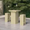 Image de vidaXL Meubles de bar de jardin 3 pcs Bois de pin imprégné