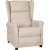 Image de vidaXL Fauteuil inclinable Crème Tissu