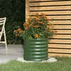 Image de vidaXL Jardinière de jardin Acier galvanisé 40x40x36 cm Vert