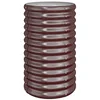 Image de Bussandri Exclusive Pot de fleurs en acier véritable Marron 40 x 40 x 68 cm