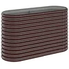 Image de vidaXL Lit Surélevé de Jardin Pot à Fleurs Boîte à Plantes Lit Surélevé Patio Terrasse Extérieur Acier Galvanisé 114x40x68 cm Marron