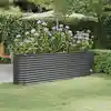 Image de vidaXL Lit surélevé de jardin Acier galvanisé Anthracite