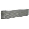 Image de vidaXL Pot de Jardin en Acier revêtu par Poudre 332 x 40 x 68 cm Gris