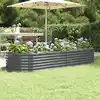 Image de vidaXL Lit surélevé de jardin Acier galvanisé Anthracite