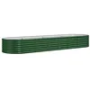 Image de vidaXL Lit surélevé de Jardin Acier Enduit de Poudre 296x80x36 cm Vert