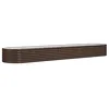 Image de vidaXL Lit surélevé de Jardin Acier Enduit de Poudre Marron