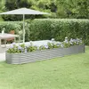 Image de vidaXL Lit surélevé de jardin Acier galvanisé Argenté