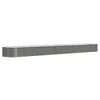 Image de vidaXL Lit surélevé de Jardin Acier Enduit de Poudre 512x80x36 cm Gris