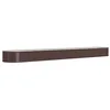 Image de vidaXL Lit Surélevé de Jardin Pot à Fleurs Boîte à Plantes Lit Surélevé Patio Terrasse Extérieur Acier Galvanisé 512x80x36 cm Marron