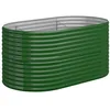 Image de vidaXL Lit surélevé de Jardin Acier galvanisé 152x80x68 cm Vert