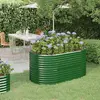 Image de vidaXL Lit surélevé de jardin Acier galvanisé 152x80x68 cm Vert