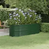 Image de vidaXL Lit surélevé de jardin Acier galvanisé 224x80x68 cm Vert