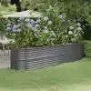 Image de vidaXL Lit surélevé de jardin Acier galvanisé Anthracite