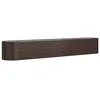 Image de vidaXL Lit surélevé de Jardin Acier Enduit de Poudre Marron