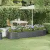 Image de vidaXL Lit surélevé de jardin Acier galvanisé Anthracite