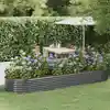 Image de vidaXL Lit surélevé de jardin Acier galvanisé Anthracite