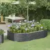 Image de vidaXL Lit surélevé de jardin Acier galvanisé Anthracite