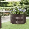 Image de vidaXL Lit surélevé de jardin Acier galvanisé marron