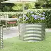 Image de vidaXL Lit surélevé de jardin Acier galvanisé Argenté