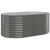 Image de Lit surélevé de jardin Acier enduit de poudre 175x100x68cm gris
