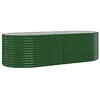 Image de vidaXL Lit surélevé de Jardin Acier Enduit de Poudre 249x100x68cm Vert