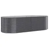 Image de vidaXL Lit surélevé de Jardin Acier Enduit de Poudre Anthracite