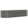 Image de Bussandri Exclusive - Jardinière 322x100x68 cm acier revêtu de poudre gris