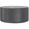 Image de vidaXL Lit surélevé de Jardin Anthracite Acier galvanisé