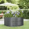 Image de vidaXL Lit surélevé de jardin Anthracite Acier galvanisé