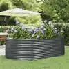 Image de vidaXL Jardinière surélevée Anthracite 212 x 140 x 68 cm Acier galvanisé