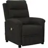 Image de vidaXL Fauteuil de massage Noir Tissu