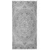 Image de Tapis à tissage plat d extérieur 100x200 cm Motif bleu