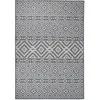 Image de vidaXL Tapis à tissage plat d'extérieur 160x230 cm Rayures bleues
