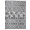Image de Tapis à tissage plat d extérieur 200x280 cm Rayures bleues