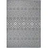 Image de vidaXL Tapis à tissage plat d'extérieur 200x280 cm Rayures bleues