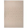 Image de Tapis à tissage plat d extérieur 120x170 cm Rayures brunes