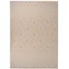 Image de vidaXL Tapis à tissage plat d'extérieur 120x170 cm Rayures brunes