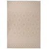 Image de Tapis à tissage plat d extérieur 140x200 cm Rayures brunes