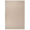 Image de Tapis à tissage plat d extérieur 160x230 cm Rayures brunes