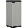 Image de vidaXL Armoire de Rangement de Jardin 1 Étagère Armoire à Outils Meuble de Stockage Fournitures Ménagères Patio Extérieur Gris/Noir 35x40x85 cm