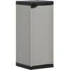 Image de vidaXL Armoire de rangement de jardin 1 étagère Gris/noir 35x40x85 cm